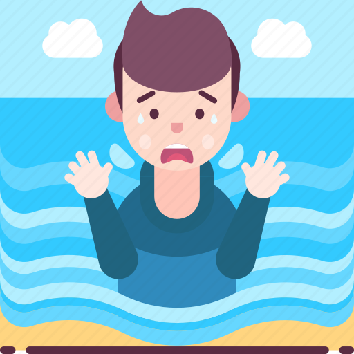 Avatar, beach, fear, hydrophobia, phobia, sea, seashore icon - Download on Iconfinder