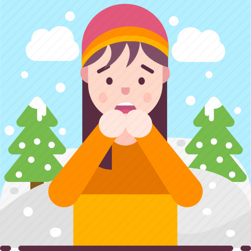Avatar, chionophobia, cold, fear, phobia, snow, woman icon - Download on Iconfinder