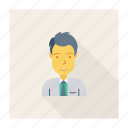 avatar, boy, manager, office, person, profile, user 