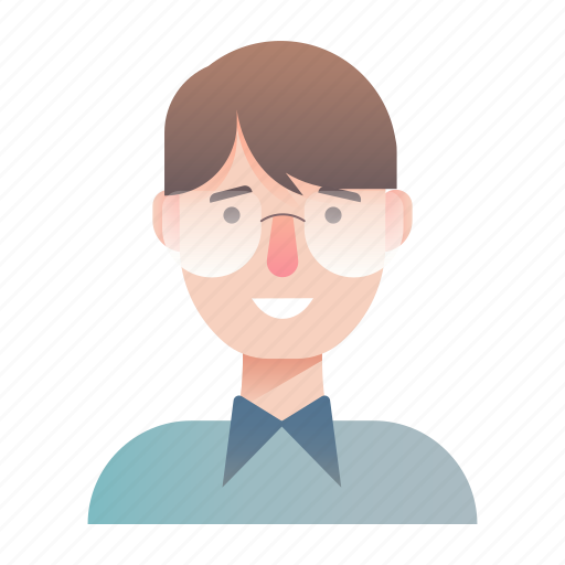 Adult, glasses, guy, male, man, smart icon - Download on Iconfinder