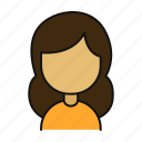 girl, woman, profile, avatar