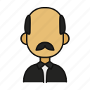bald, father, male, profile, avatar