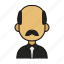 bald, father, male, profile, avatar 