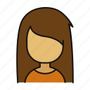female, girl, woman, profile, avatar