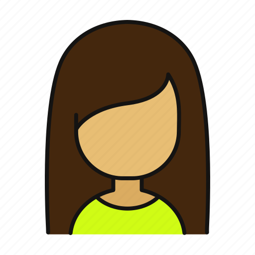 Female, girl, woman, profile, avatar icon - Download on Iconfinder