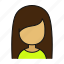 female, girl, woman, profile, avatar 