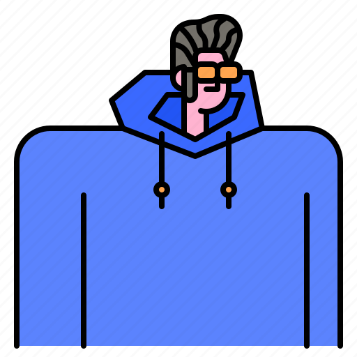 Man, avatar, hoodie, glasses, user, young, guy icon - Download on Iconfinder