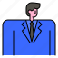 man, avatar, male, suit, boss, employee, business 