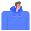 man, avatar, hoodie, glasses, user, young, guy 