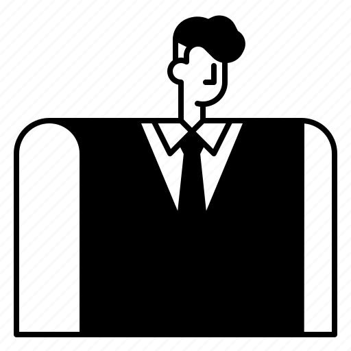 Man, avatar, user, vest, necktie, uniform, person icon - Download on Iconfinder