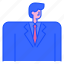 man, avatar, male, suit, boss, employee, business 