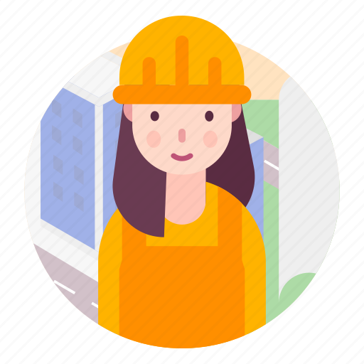 Avatar, builder, engineer, people, profession, woman icon - Download on Iconfinder