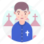 avatar, church, people, priest 