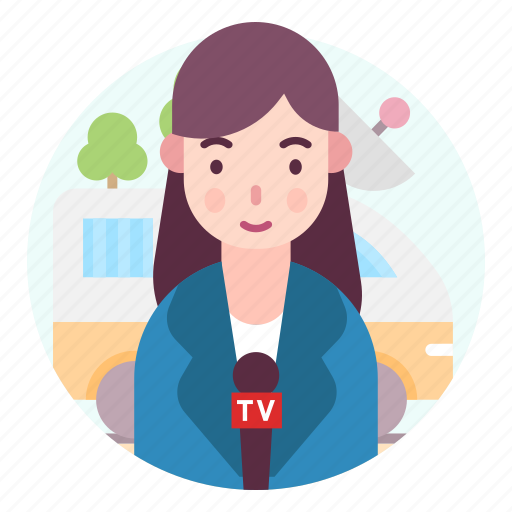 Avatar, new reader, people, profession, reporter, woman icon - Download on Iconfinder