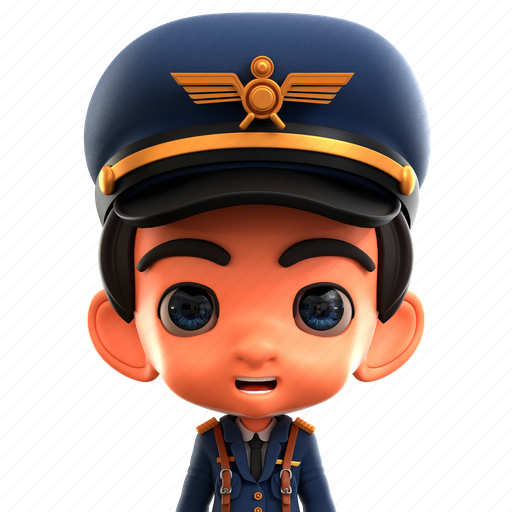 Male, pilot, plane, flight, man, person, profile icon - Download on Iconfinder