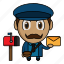 avatar, chibi, mail, postman, profession 