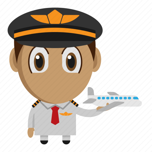 Airplane, avatar, chibi, pilot, profession icon - Download on Iconfinder