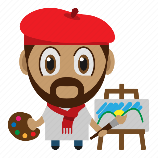 Art, artist, avatar, chibi, profession icon - Download on Iconfinder
