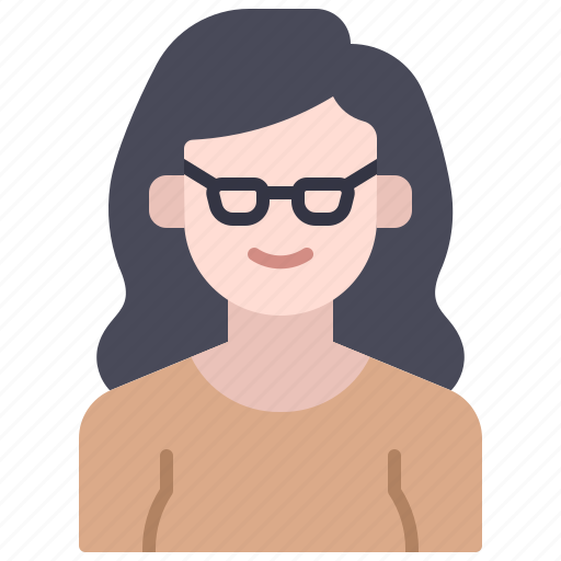 Glasses, avatar, user, woman, people, girl, person icon - Download on Iconfinder