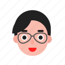 avatar, face, glasses, male, man, person, user
