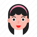 avatar, female, girl, people, profile