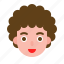 afro, avatar, face, people, user 