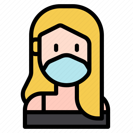 People, medical, hair, mask, female, masks, woman icon - Download on Iconfinder