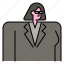 woman, avatar, shirt, suit, employee, user, profile 