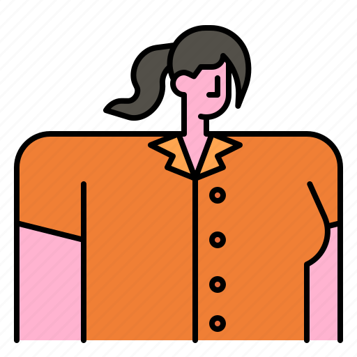Woman, avatar, shirt, user, profile, female, uniform icon - Download on Iconfinder