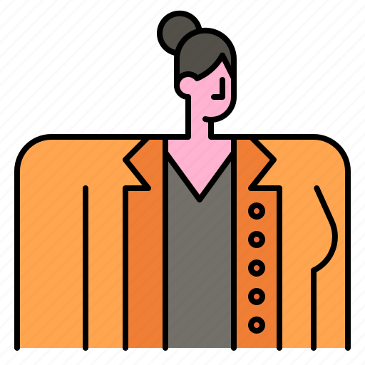 Woman, avatar, suit, coat, fashion, user, person icon - Download on Iconfinder