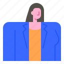 woman, avatar, office, uniform, business, person, user