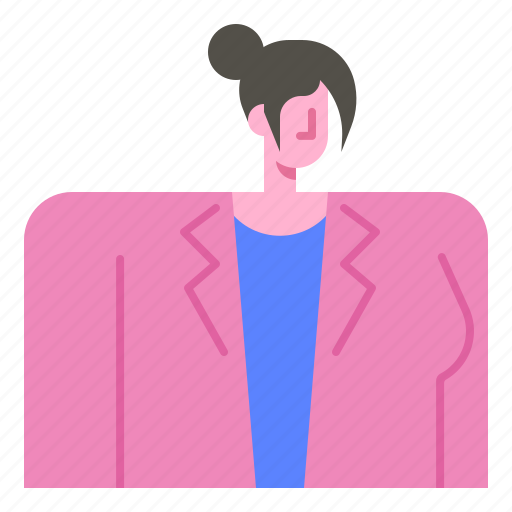 Woman, avatar, suit, coat, fashion, user, uniform icon - Download on Iconfinder