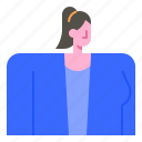 woman, avatar, uniform, business, employee, person, portrait