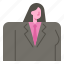woman, avatar, uniform, business, employee, person, user 