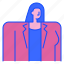 woman, avatar, office, uniform, business, person, user 