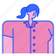 woman, avatar, shirt, user, profile, female, uniform 