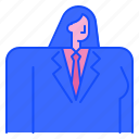 woman, avatar, uniform, business, employee, person, user