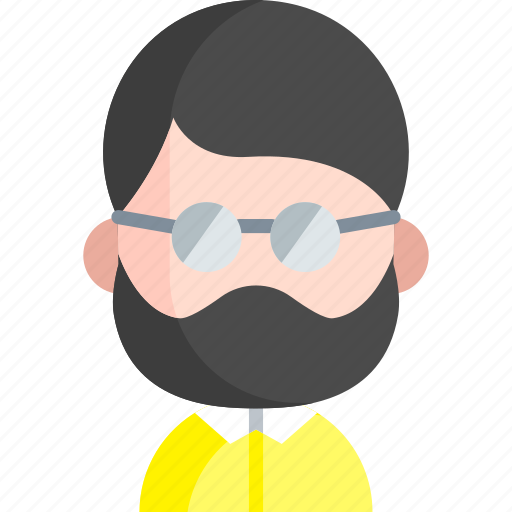 Man, moustache, beard, glasses, user, boy, avatar icon - Download on Iconfinder