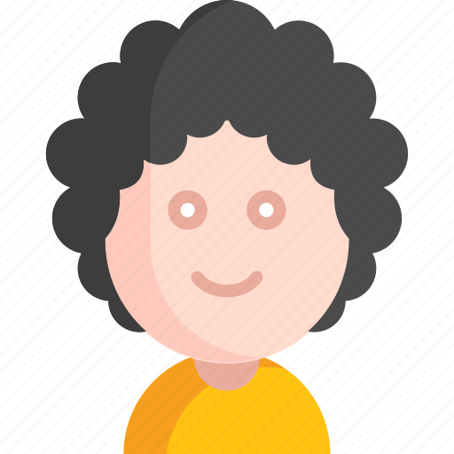 Man, afro hair, user, boy, avatar, person icon - Download on Iconfinder