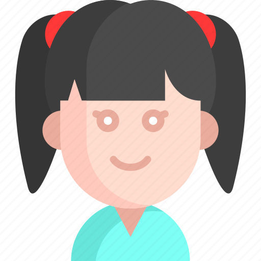 Woman, ponytail, user, girl, avatar, person icon - Download on Iconfinder