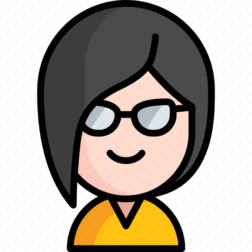 Woman, glasses, user, girl, avatar, person icon - Download on Iconfinder