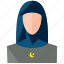 avatar, muslim, woman, account, person, profile, user 