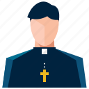 avatar, priest, account, man, person, profile, user
