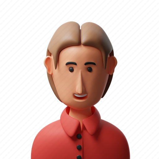 Businessman, handsome, face, young, person, avatar, male 3D illustration - Download on Iconfinder