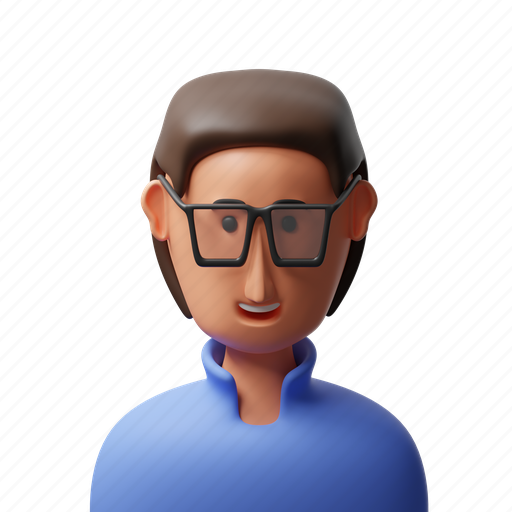 Handsome, face, young, guy, person, avatar, male 3D illustration - Download on Iconfinder