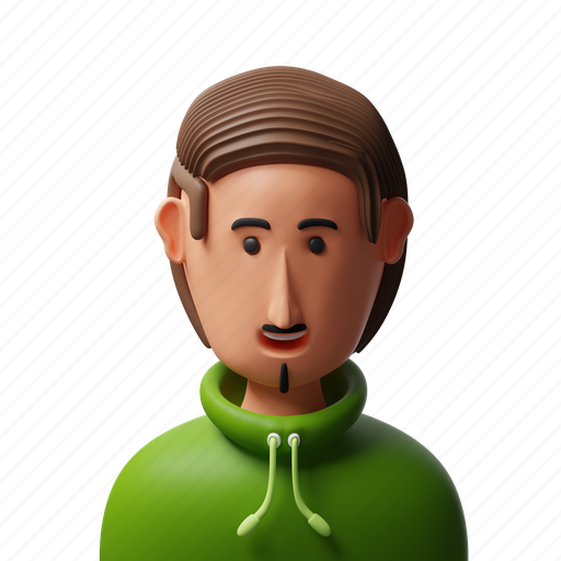 Boy, face, guy, person, avatar, male, character 3D illustration - Download on Iconfinder