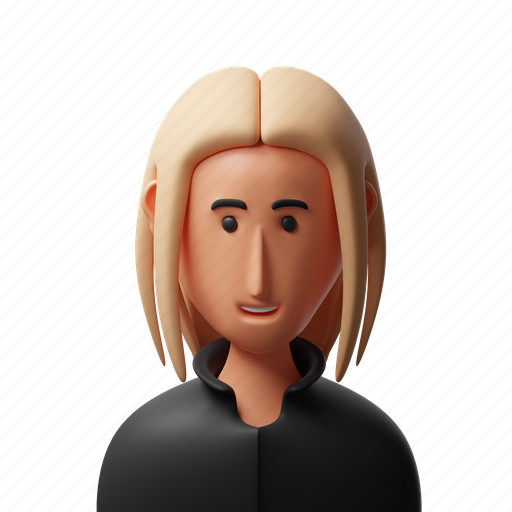 Lady, face, young, user, profile, character, person 3D illustration - Download on Iconfinder