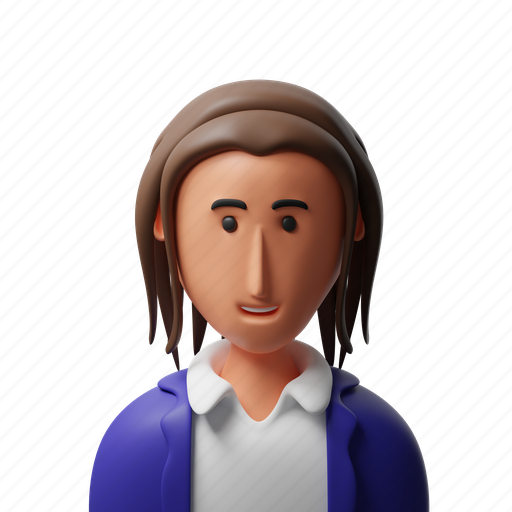 Girl, young, user, profile, character, person, woman 3D illustration - Download on Iconfinder