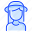 avatar, hair, hat, straight, user, white, woman 