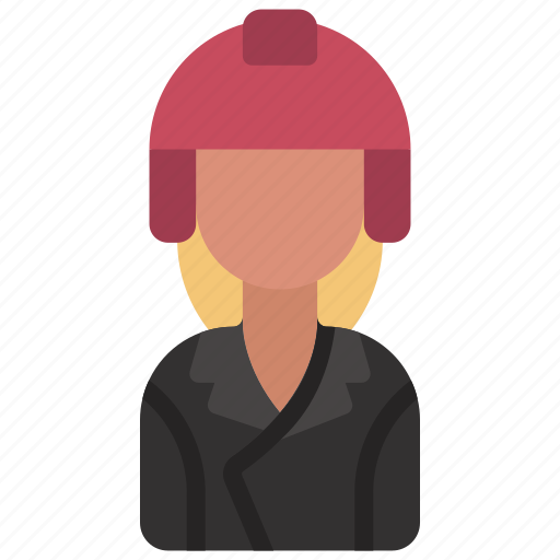 Biker, woman, person, user, people, girl icon - Download on Iconfinder